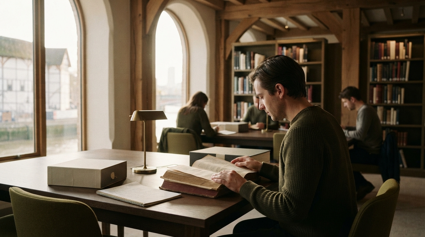 Editorial illustration for Shakespeare's Globe Opens Free Research and Collections Centre on Bankside
